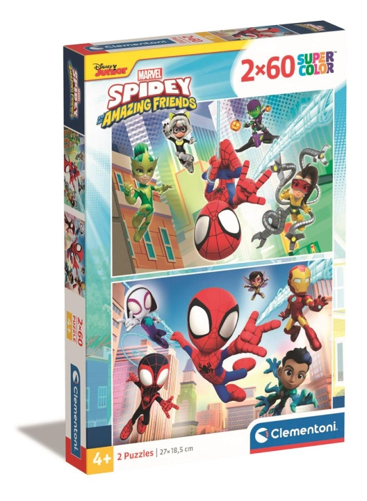 Clementoni 2x60 pcs Puzzles Spidey and his Amazing Friends in the group TOYS, KIDS & BABY PRODUCTS / Toys / Puzzles at TP E-commerce Nordic AB (C82075)