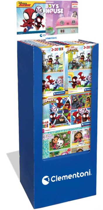 Clementoni Display Puzzle Spidey + Gabbys Dollhouse 66 Puzzles (FSDU), Asst in the group TOYS, KIDS & BABY PRODUCTS / Toys / Puzzles at TP E-commerce Nordic AB (C82080)