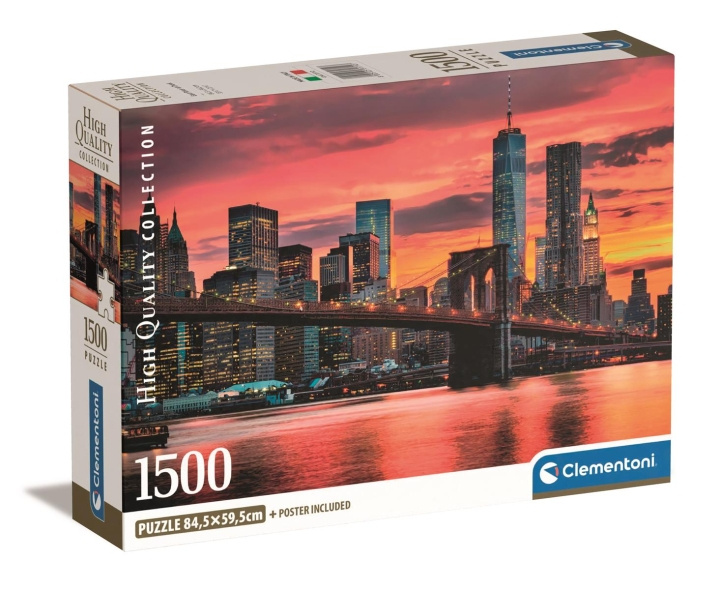 Clementoni 1500 pcs CB High Quality Collection East River at dusk in the group TOYS, KIDS & BABY PRODUCTS / Toys / Puzzles at TP E-commerce Nordic AB (C82132)