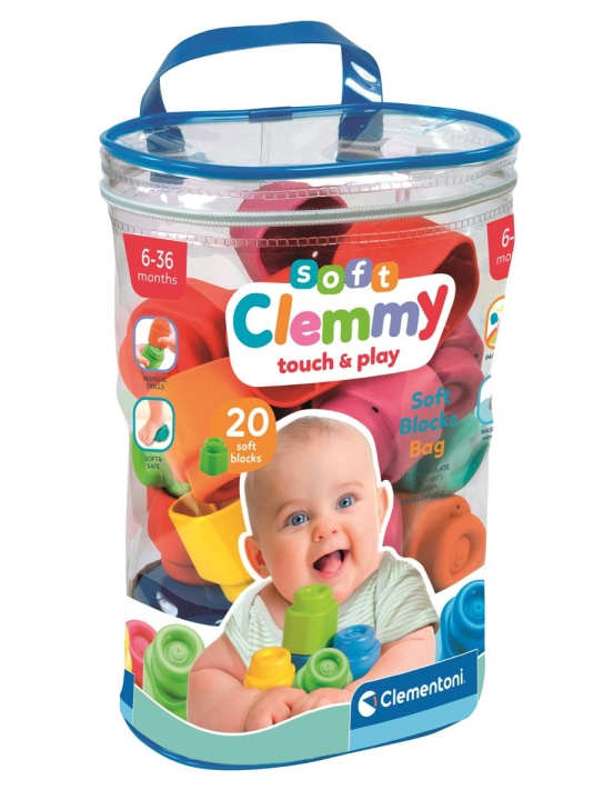 Clementoni Soft Clemmy (set of 20 blocks) in the group TOYS, KIDS & BABY PRODUCTS / Baby toys / Activity toys at TP E-commerce Nordic AB (C82141)