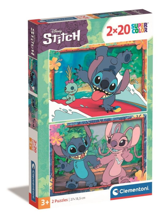 Clementoni 2X20 pcs Puzzles Disney Stitch in the group TOYS, KIDS & BABY PRODUCTS / Toys / Puzzles at TP E-commerce Nordic AB (C82145)