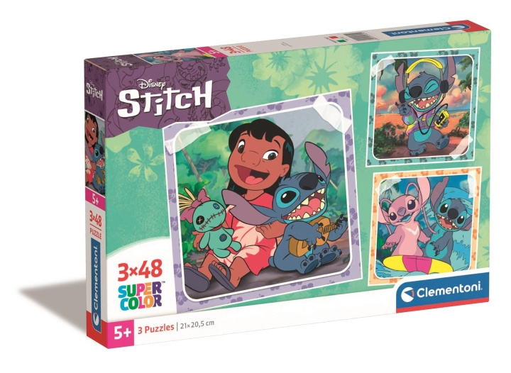 Clementoni 3X48 pcs Puzzles Disney Stitch in the group TOYS, KIDS & BABY PRODUCTS / Toys / Puzzles at TP E-commerce Nordic AB (C82146)