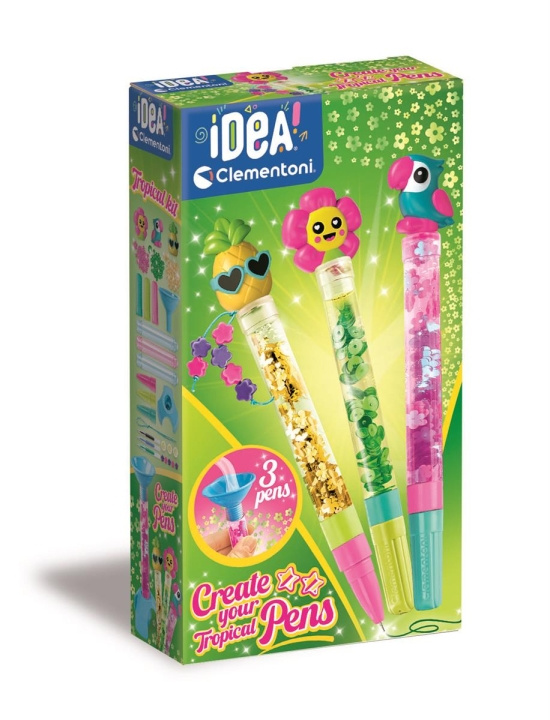 Clementoni Create Your Pens 3-Pack Tropical in the group TOYS, KIDS & BABY PRODUCTS / Toys / Crafts at TP E-commerce Nordic AB (C82169)