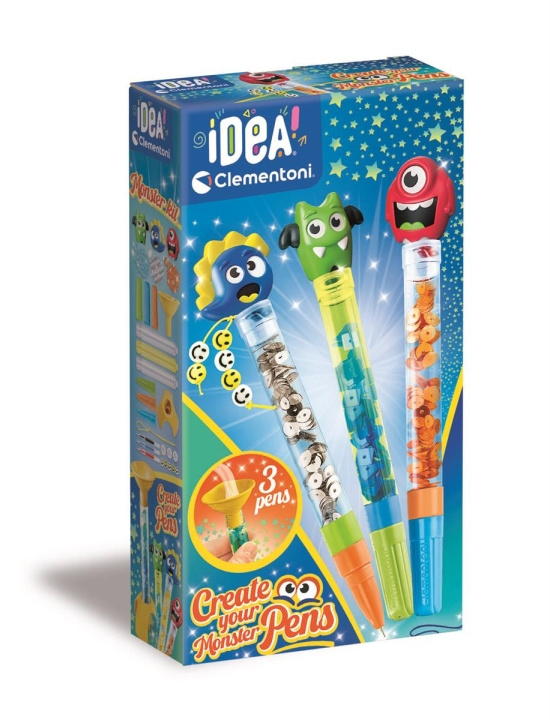 Clementoni Create Your Pens 3-Pack Monster in the group TOYS, KIDS & BABY PRODUCTS / Toys / Crafts at TP E-commerce Nordic AB (C82171)