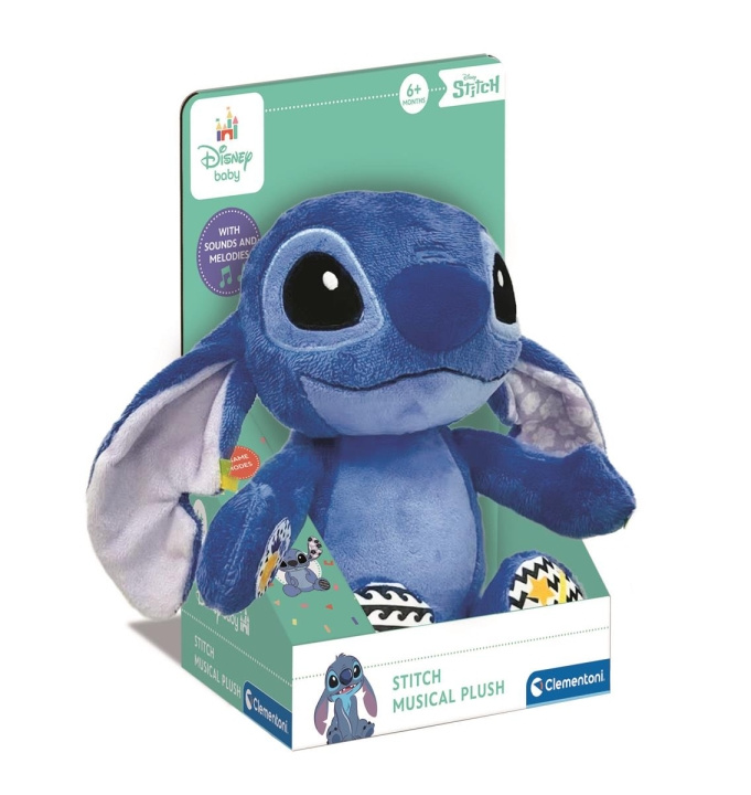 Clementoni Disney Baby Stitch Musical Plush in the group TOYS, KIDS & BABY PRODUCTS / Baby toys / Activity toys at TP E-commerce Nordic AB (C82276)