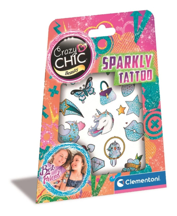 Clementoni Crazy Chic Sparkly Tattoo in the group TOYS, KIDS & BABY PRODUCTS / Toys / Crafts at TP E-commerce Nordic AB (C82306)