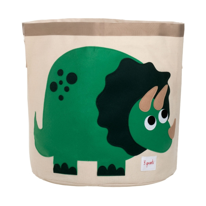 3 Sprouts Storage Bin - Green Dino in the group TOYS, KIDS & BABY PRODUCTS / Children\'s room / Storage at TP E-commerce Nordic AB (C82320)