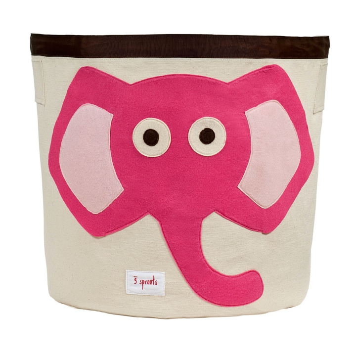 3 Sprouts Storage Bin - Pink Elephant in the group TOYS, KIDS & BABY PRODUCTS / Children\'s room / Storage at TP E-commerce Nordic AB (C82321)