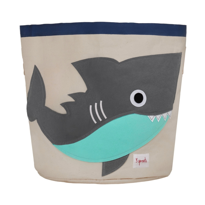 3 Sprouts Storage Bin - Gray Shark in the group TOYS, KIDS & BABY PRODUCTS / Children\'s room / Storage at TP E-commerce Nordic AB (C82323)