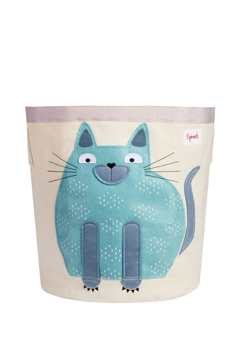 3 Sprouts Storage Bin - Blue Cat in the group TOYS, KIDS & BABY PRODUCTS / Children\'s room / Storage at TP E-commerce Nordic AB (C82324)