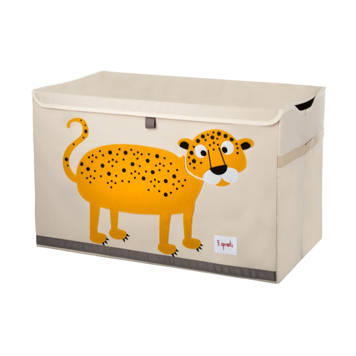 3 Sprouts Toy Chest - Orange Leopard in the group TOYS, KIDS & BABY PRODUCTS / Children\'s room / Storage at TP E-commerce Nordic AB (C82328)