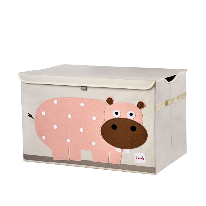 3 Sprouts Toy Chest - Pink Hippo in the group TOYS, KIDS & BABY PRODUCTS / Children\'s room / Storage at TP E-commerce Nordic AB (C82334)