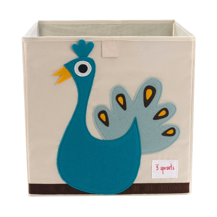 3 Sprouts Storage Box - Blue Peacock in the group TOYS, KIDS & BABY PRODUCTS / Children\'s room / Storage at TP E-commerce Nordic AB (C82342)