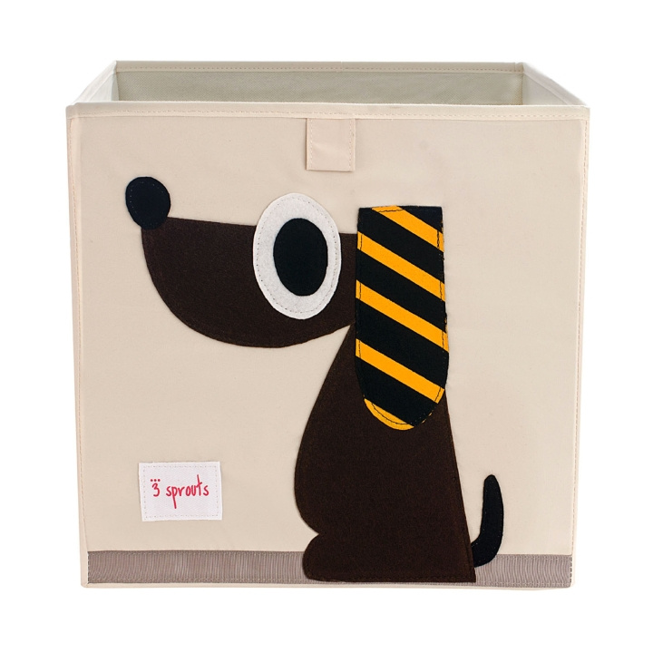 3 Sprouts Storage Box - Brown Dog in the group TOYS, KIDS & BABY PRODUCTS / Children\'s room / Storage at TP E-commerce Nordic AB (C82346)