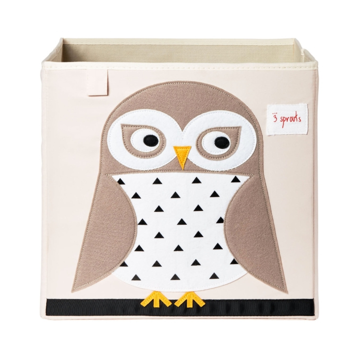 3 Sprouts Storage Box - White Owl in the group TOYS, KIDS & BABY PRODUCTS / Children\'s room / Storage at TP E-commerce Nordic AB (C82349)