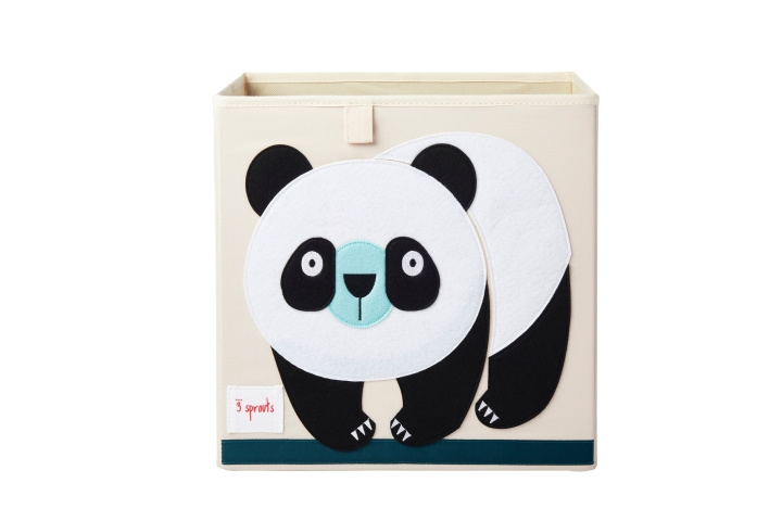 3 Sprouts Storage Box - Black & White Panda in the group TOYS, KIDS & BABY PRODUCTS / Children\'s room / Storage at TP E-commerce Nordic AB (C82350)