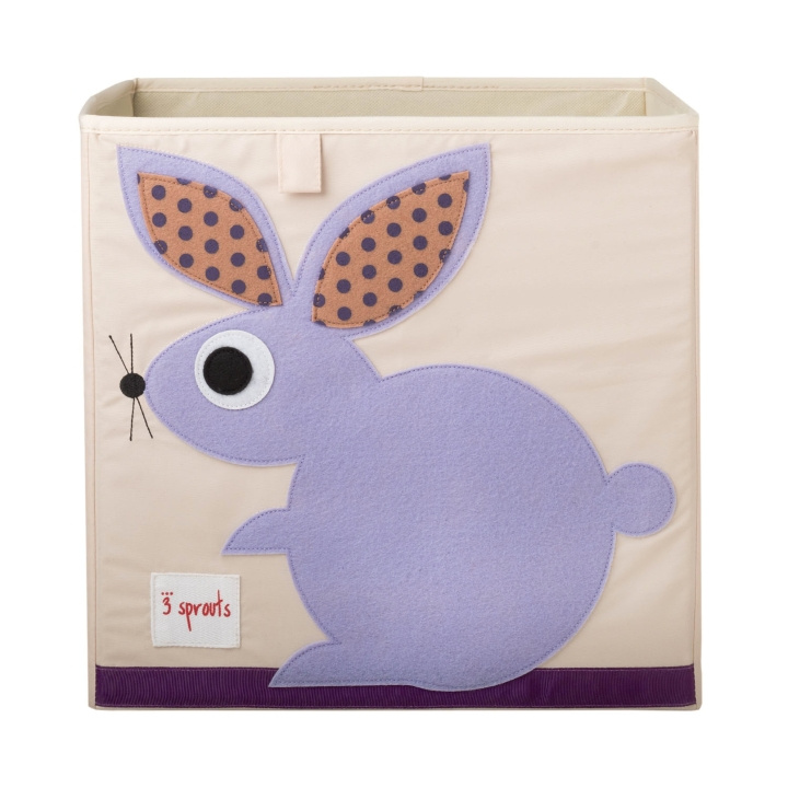 3 Sprouts Storage Box - Purple Rabbit in the group TOYS, KIDS & BABY PRODUCTS / Children\'s room / Storage at TP E-commerce Nordic AB (C82352)