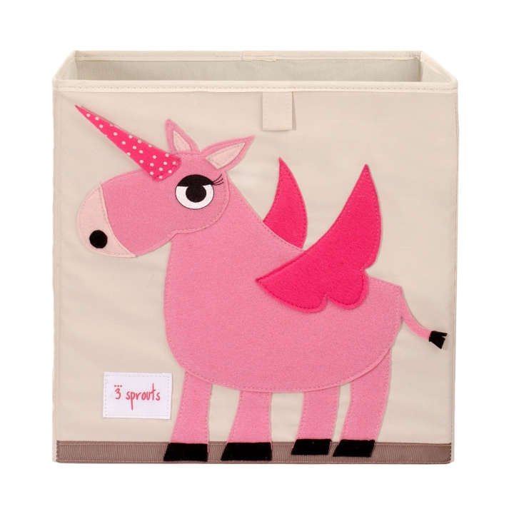 3 Sprouts Storage Box - Pink Unicorn in the group TOYS, KIDS & BABY PRODUCTS / Children\'s room / Storage at TP E-commerce Nordic AB (C82355)