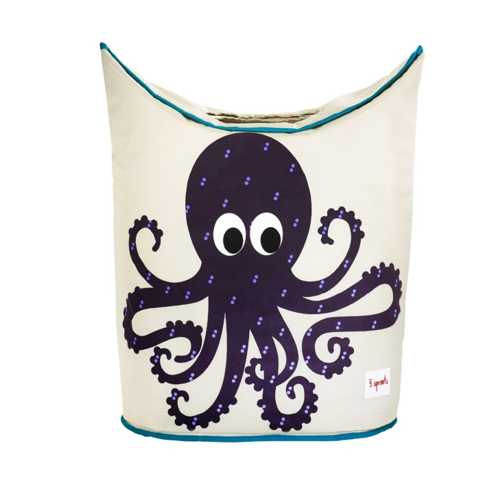 3 Sprouts Laundry Hamper - Purple Octopus in the group TOYS, KIDS & BABY PRODUCTS / Children\'s room / Storage at TP E-commerce Nordic AB (C82359)