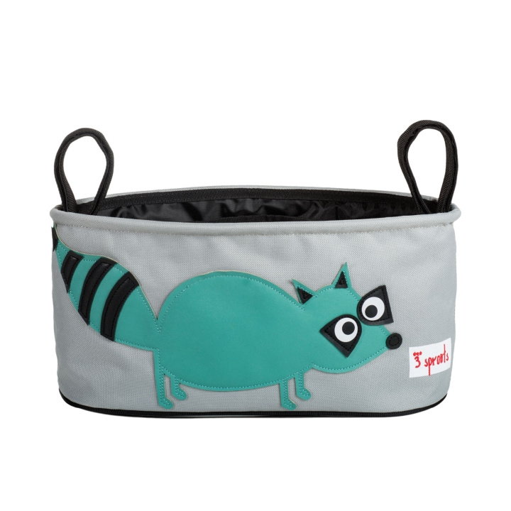 3 Sprouts Stroller Organizer - Teal Raccoon in the group TOYS, KIDS & BABY PRODUCTS / Strollers & Accessories at TP E-commerce Nordic AB (C82364)