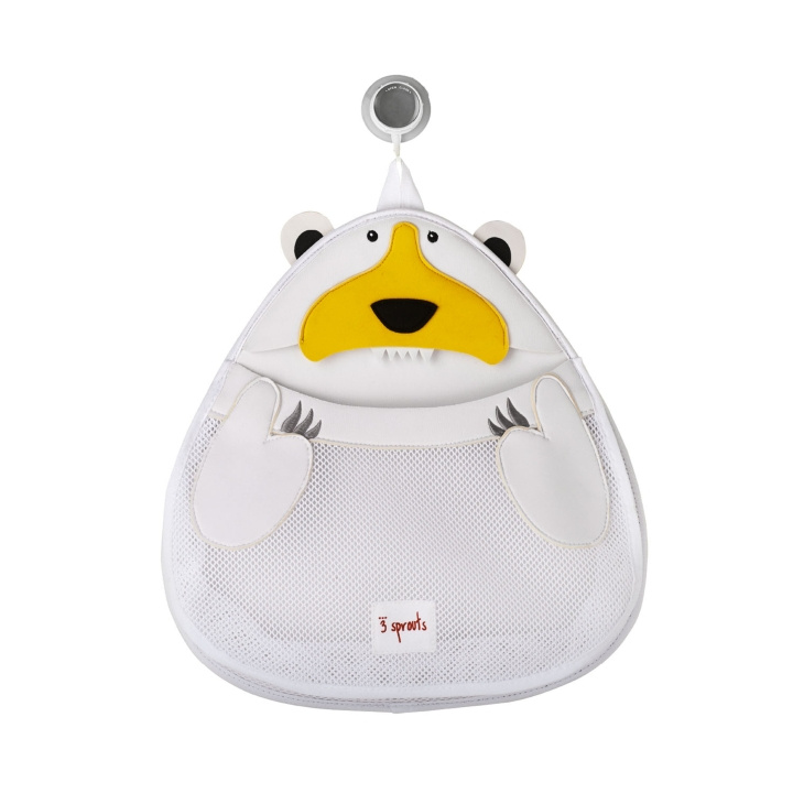 3 Sprouts Bath Storage - White Polar Bear in the group TOYS, KIDS & BABY PRODUCTS / Baby Gadgets / Bath at TP E-commerce Nordic AB (C82366)