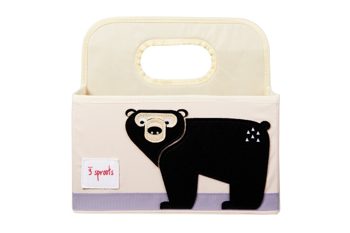 3 Sprouts Diaper Caddy - Black Bear in the group TOYS, KIDS & BABY PRODUCTS / Baby Gadgets / Care & Hygiene at TP E-commerce Nordic AB (C82371)