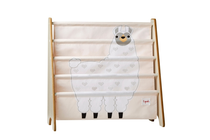 3 Sprouts Book Rack - White Llama in the group TOYS, KIDS & BABY PRODUCTS / Children\'s room / Storage at TP E-commerce Nordic AB (C82379)