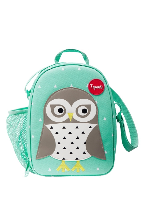 3 Sprouts Lunch Bag - Mint Owl in the group TOYS, KIDS & BABY PRODUCTS / Travel / Bags for kids / Backpacks at TP E-commerce Nordic AB (C82383)