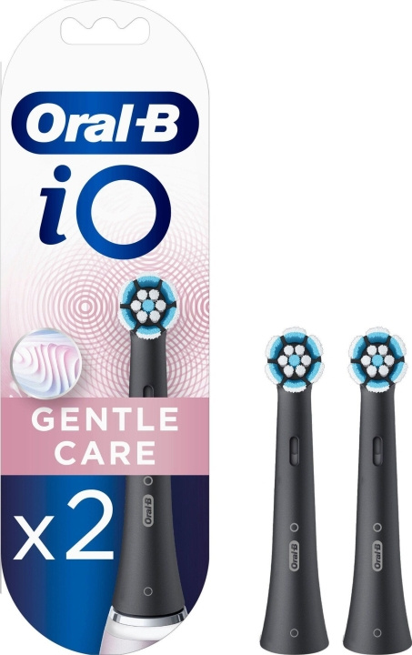 Oral B iO Gentle Care Black Replacement Heads 2ct in the group BEAUTY & HEALTH / Oral care / Accessories for electric toothbrushes at TP E-commerce Nordic AB (C82440)