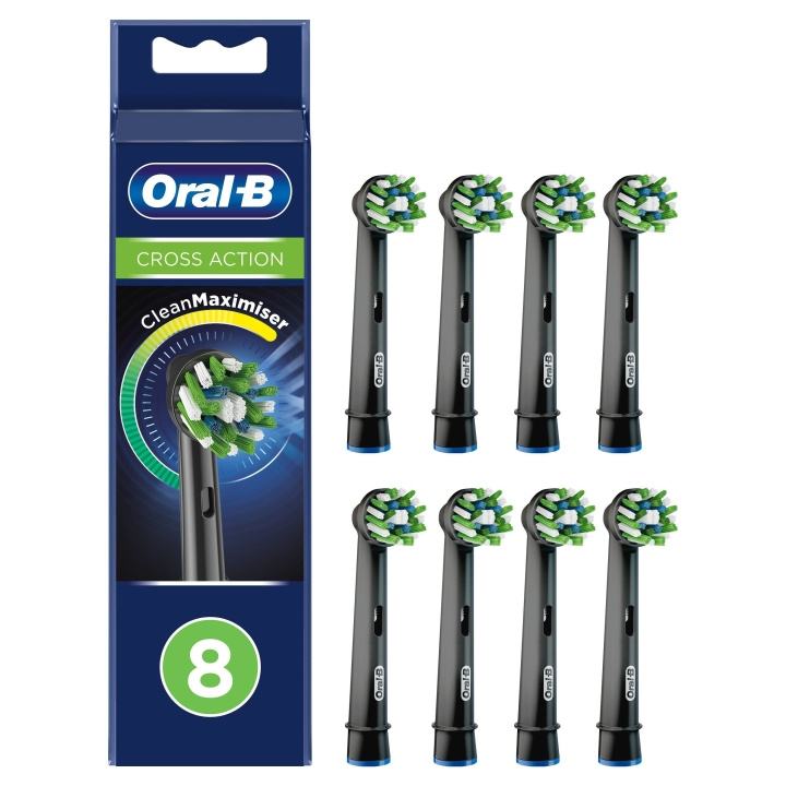 Oral B CrossAction Black Replacement Heads 8ct in the group BEAUTY & HEALTH / Oral care / Accessories for electric toothbrushes at TP E-commerce Nordic AB (C82525)