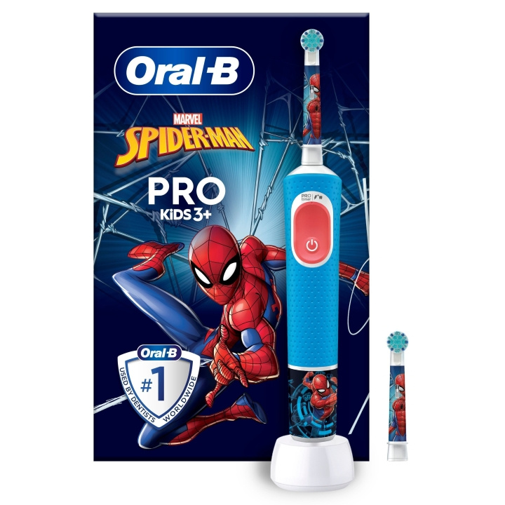 Oral B Vitality Pro Kids Spiderman Electric Toothbrush HBOX in the group BEAUTY & HEALTH / Oral care / Electric toothbrushes at TP E-commerce Nordic AB (C82526)