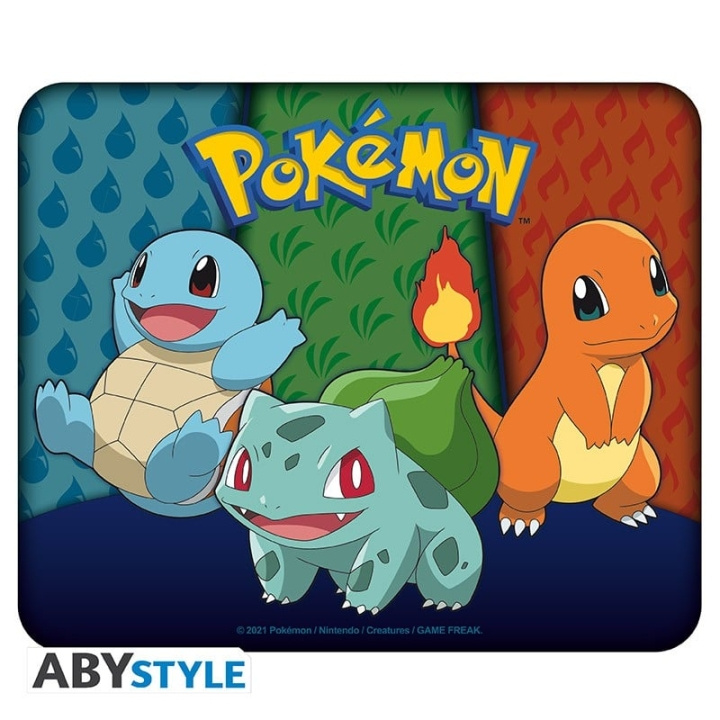 Abysse POKEMON - Flexible Mousepad - Starters Kanto in the group COMPUTERS & PERIPHERALS / GAMING / Mouse pad at TP E-commerce Nordic AB (C82529)