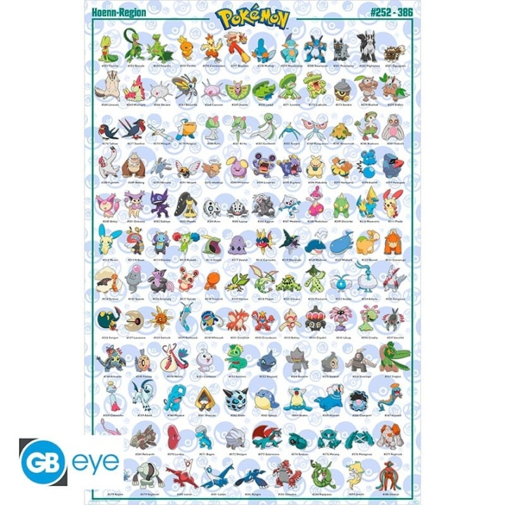 Abysse POKEMON - Poster Maxi 91.5x61 - Hoenn Pokemon in the group Sport, leisure & Hobby / Fun stuff / Fun stuff at TP E-commerce Nordic AB (C82534)