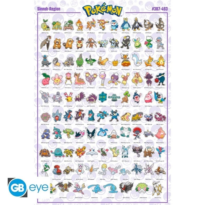 Abysse POKEMON - Poster Maxi 91.5x61 - Sinnoh Pokemon in the group Sport, leisure & Hobby / Fun stuff / Fun stuff at TP E-commerce Nordic AB (C82535)