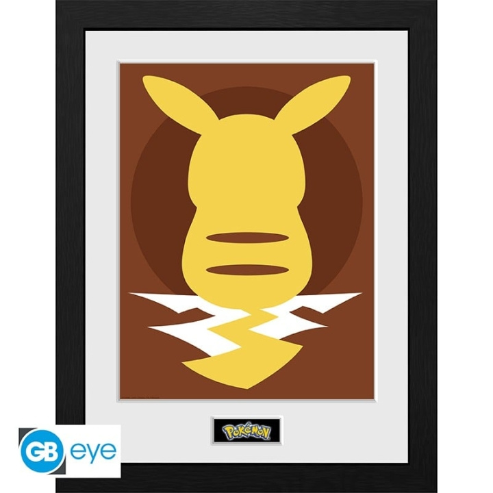 Abysse POKEMON - Framed print Pikachu Silhouette 25 (30x40) in the group Sport, leisure & Hobby / Fun stuff / Fun stuff at TP E-commerce Nordic AB (C82536)