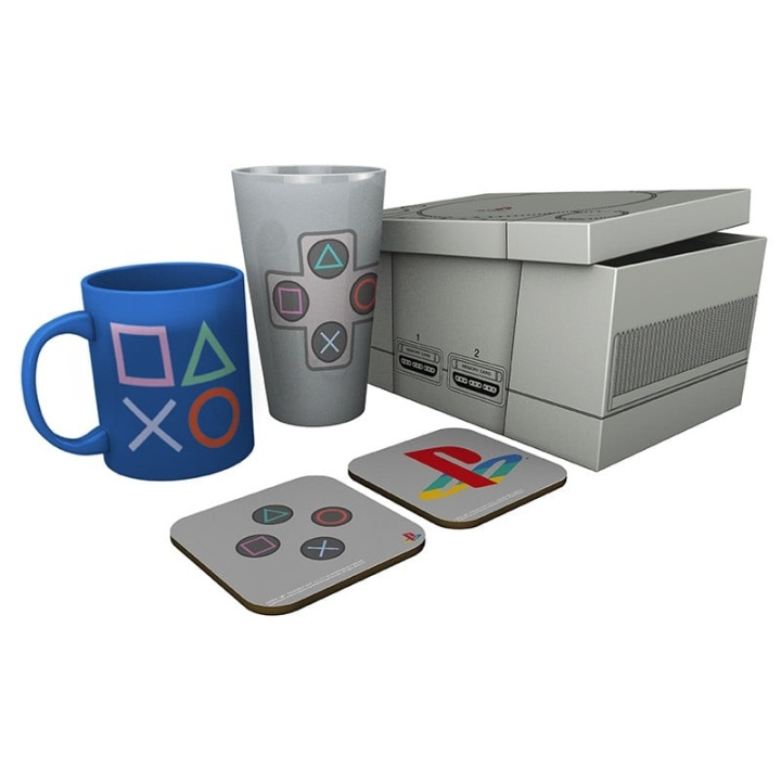 Abysse PLAYSTATION - Box Glass XXL + Mug + 2 Coasters Classic 2019 in the group Sport, leisure & Hobby / Fun stuff / Cups at TP E-commerce Nordic AB (C82540)