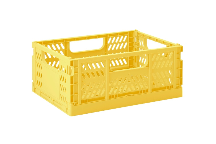 3 Sprouts Modern Folding Crate Medium Yellow in the group TOYS, KIDS & BABY PRODUCTS / Children\'s room / Storage at TP E-commerce Nordic AB (C82586)