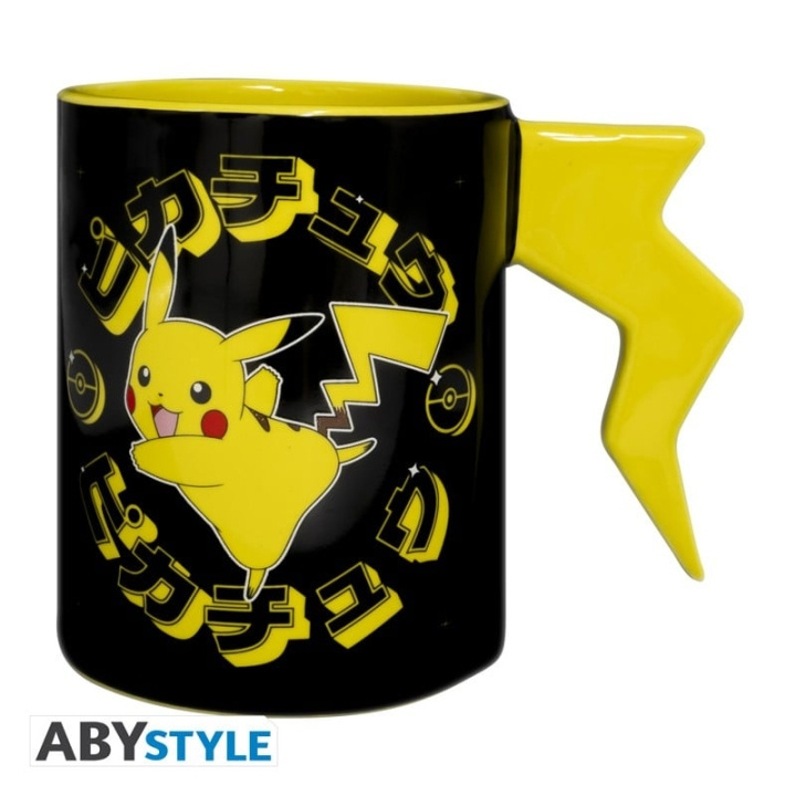 Abysse POKEMON - Mug 3D handle - Pikachu lightening bolt in the group Sport, leisure & Hobby / Fun stuff / Cups at TP E-commerce Nordic AB (C82613)