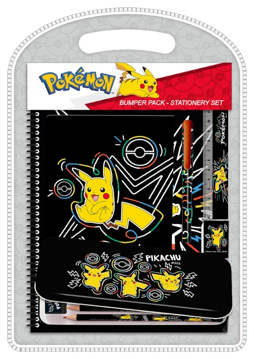 Pokémon Neon - Bumper Set w/tin Case & Notebook (161506884) in the group TOYS, KIDS & BABY PRODUCTS / Toys / Crafts at TP E-commerce Nordic AB (C82641)