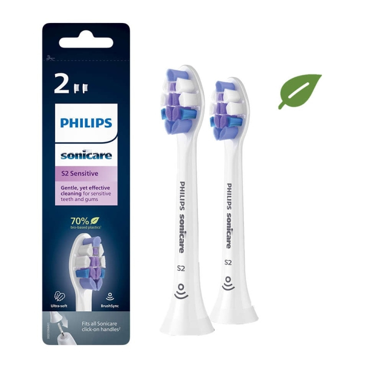 Philips Consumer Lifestyle Philips - Sonicare Sensitive Replacement Heads 2 PCS (HX6052/10) in the group BEAUTY & HEALTH / Oral care / Accessories for electric toothbrushes at TP E-commerce Nordic AB (C82684)