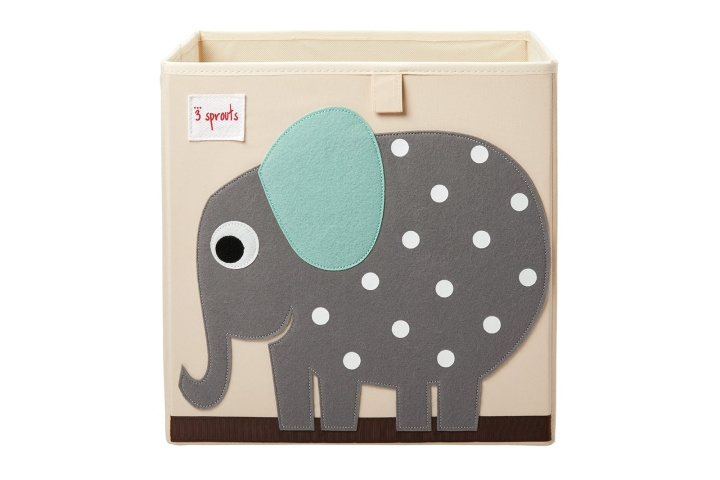 3 Sprouts Storage Box - Gray Elephant in the group TOYS, KIDS & BABY PRODUCTS / Children\'s room / Storage at TP E-commerce Nordic AB (C82760)