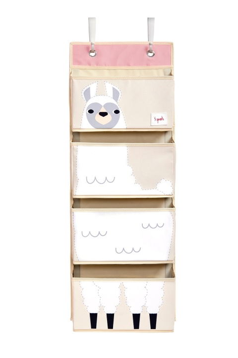 3 Sprouts Hanging Wall Organizer - White Llama in the group TOYS, KIDS & BABY PRODUCTS / Children\'s room / Storage at TP E-commerce Nordic AB (C82766)