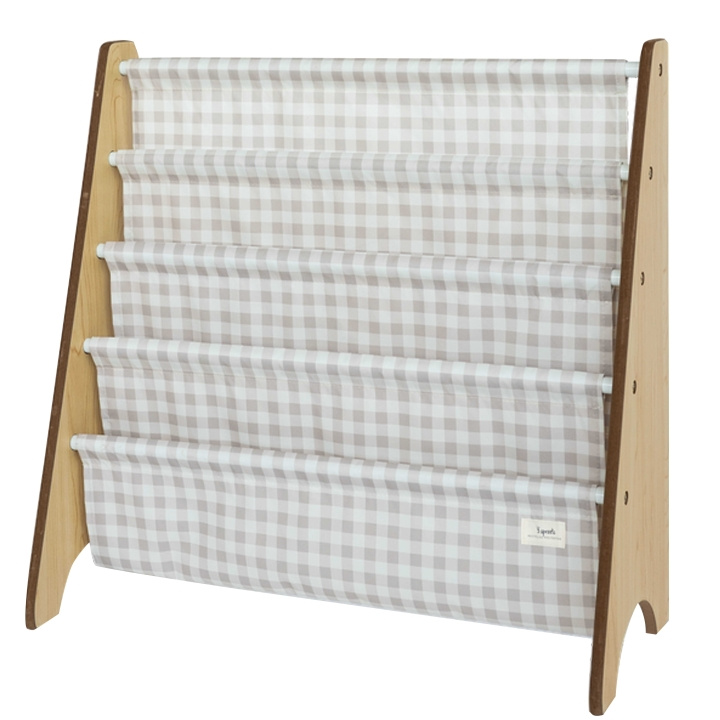 3 Sprouts Bookshelf - Gingham Beige (IRKGBG) in the group TOYS, KIDS & BABY PRODUCTS / Children\'s room / Storage at TP E-commerce Nordic AB (C82778)