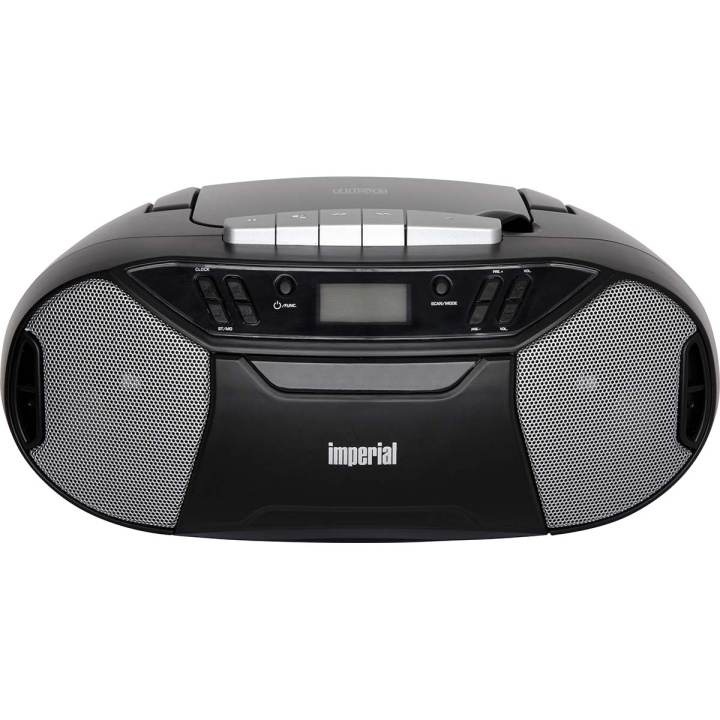 imperial PBB 1 Compacte portable boombox with CD player, cassette deck and FM radio in the group HOME ELECTRONICS / Audio & Picture / Home cinema, Hifi & Portable / Compact stereo & Record players at TP E-commerce Nordic AB (C82799)