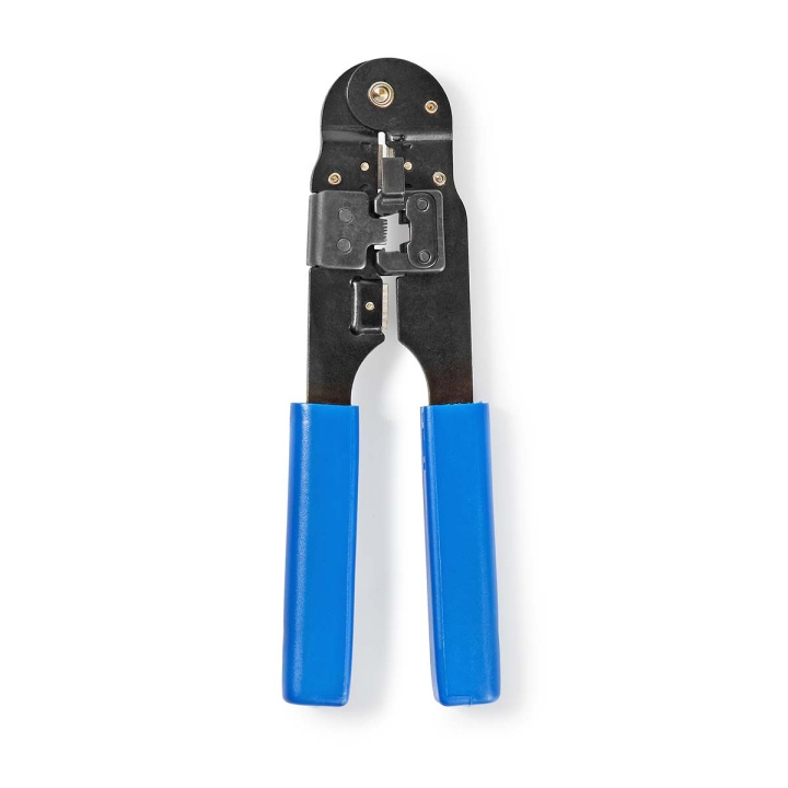 Nedis Crimp pliers | CAT5e / CAT6 / CAT6a | Cutting / Plier / Stripping | ABS / Steel | Blue in the group COMPUTERS & PERIPHERALS / Computer components / Tools & Mounting at TP E-commerce Nordic AB (C82807)