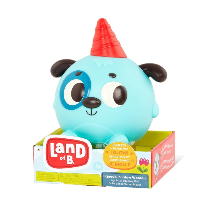 B Toys Land of B, Squeak \'n\' Glow Woofer - (705000) in the group TOYS, KIDS & BABY PRODUCTS / Baby toys / Activity toys at TP E-commerce Nordic AB (C83056)