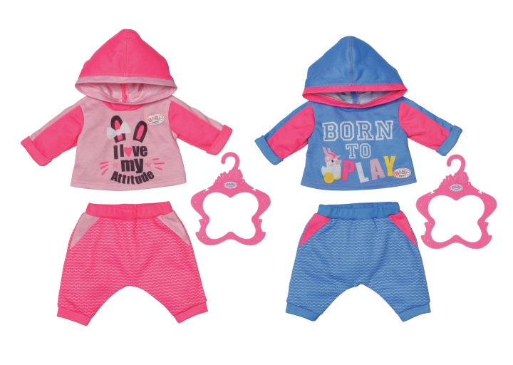 BABY Born Jogging Suits 2 assorted 43cm (830109) in the group TOYS, KIDS & BABY PRODUCTS / Toys / Docks & Accessories at TP E-commerce Nordic AB (C83079)