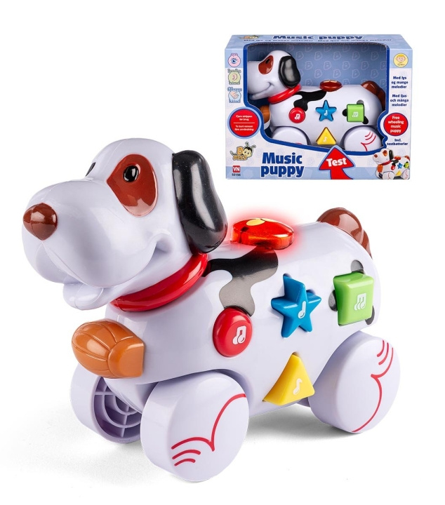 B Beez Music Dog W/wheel (55156) in the group TOYS, KIDS & BABY PRODUCTS / Baby toys / Activity toys at TP E-commerce Nordic AB (C83139)