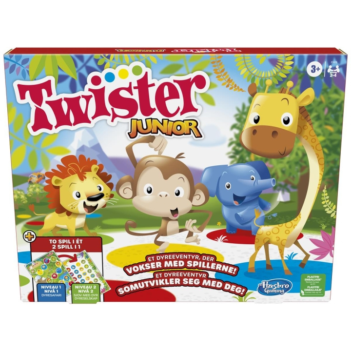 Hasbro Twister Junior 2 Games in 1 (DK/NO) in the group TOYS, KIDS & BABY PRODUCTS / Toys / Board games / Children\'s games at TP E-commerce Nordic AB (C83272)