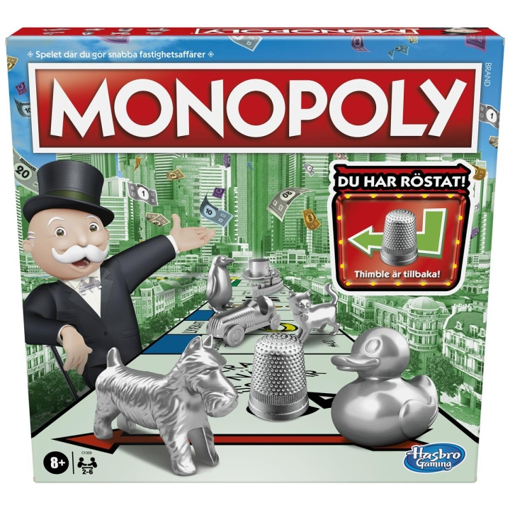 Hasbro Monopoly Classic (SE) in the group TOYS, KIDS & BABY PRODUCTS / Toys / Board games / Family Games at TP E-commerce Nordic AB (C83276)